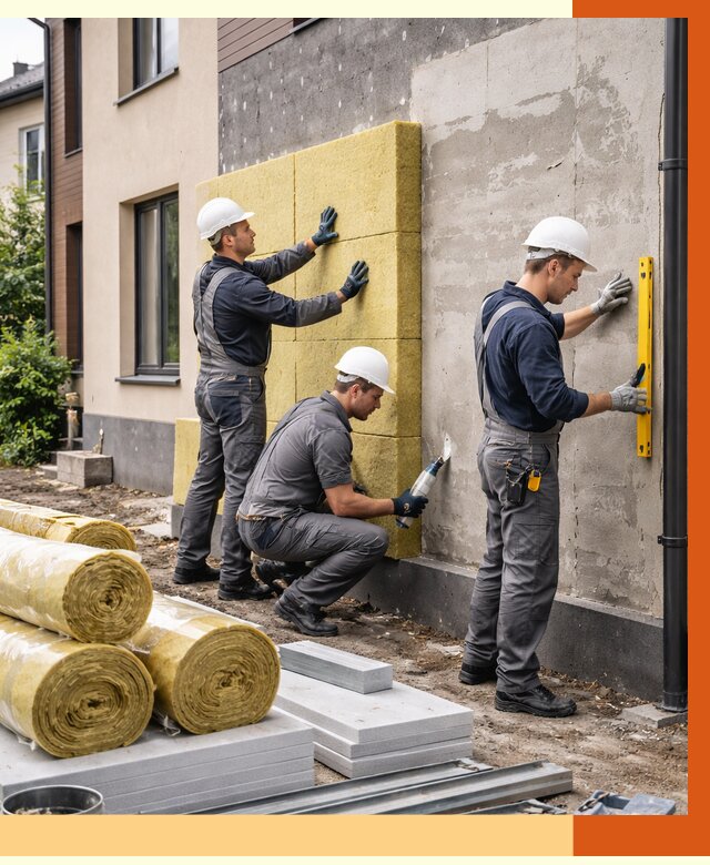 Утепление таунхауса в Гае от 7320 руб/м2 — комплекс под ключ | ТепломастерГай