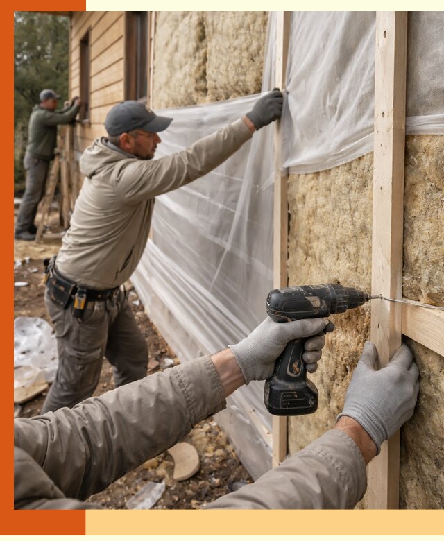 Утепление дома из бруса в Гае качественно и долговечно
