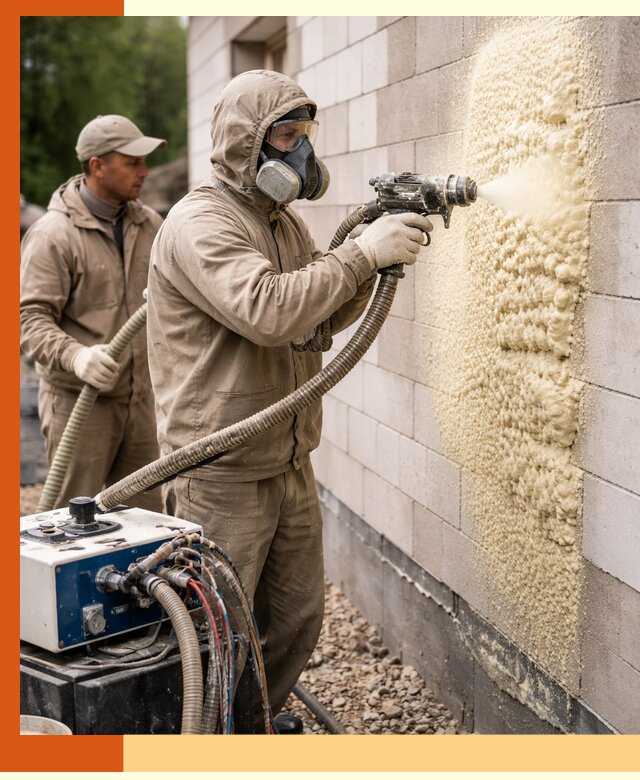 Утепление дома из газобетона ППУ в Гае — надежная теплоизоляция