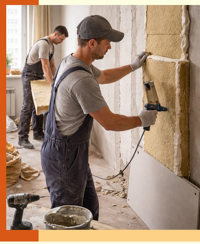 Утепление стен изнутри в Гае — качественно и эффективно