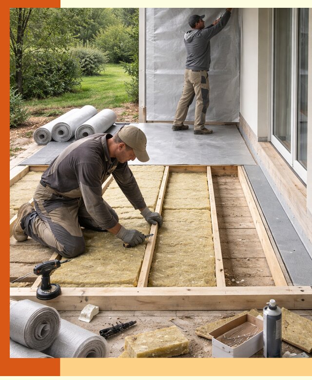 Утепление террасы в Гае — тепло и защита круглогодично