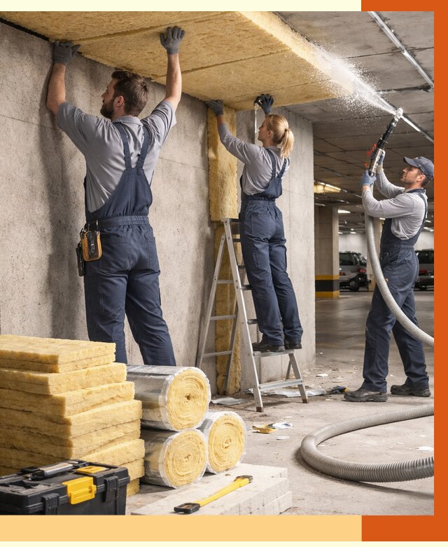 Утепление паркинга в Гае от 6913 руб./м2 — работы под ключ | ТепломастерГай