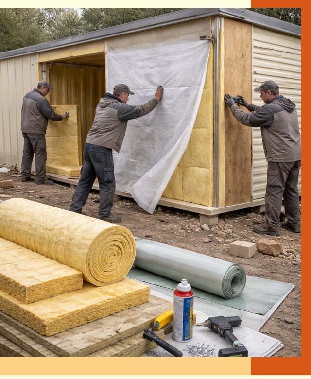 Утепление строительной бытовки в Гае от 12708 руб. под ключ | ТепломастерГай