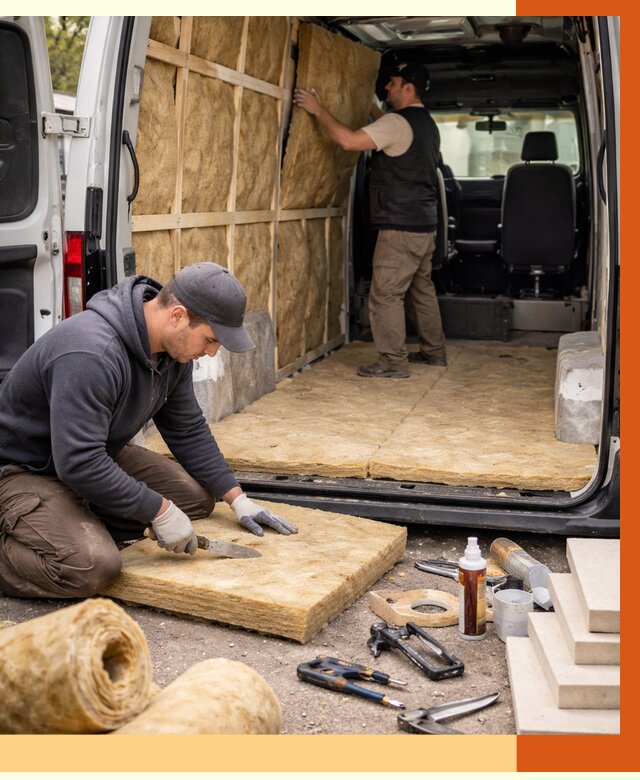 Утепление кемпера в Гае под ключ от 12199 руб. — профессионально | ТепломастерГай