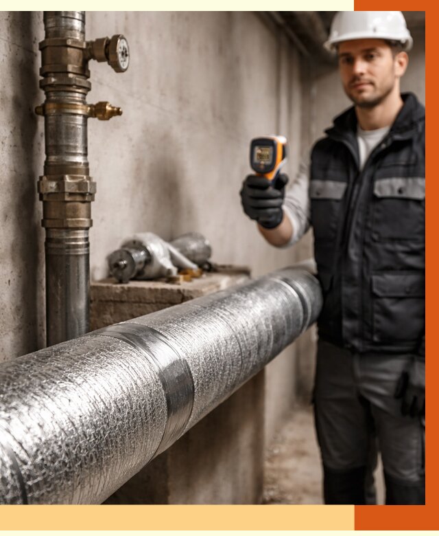 Утепление труб водоснабжения в Гае от 8641 руб. за м² — услуги ТепломастерГай