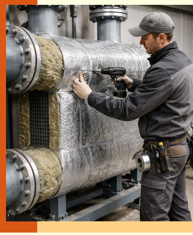 Утепление теплообменника в Гае — профессиональная теплоизоляция оборудования