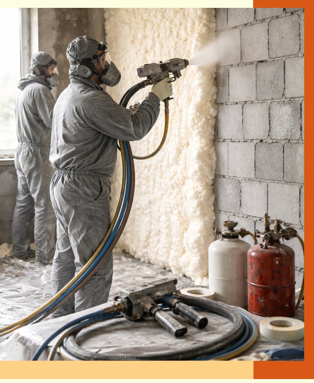 Утепление блочной стены ППУ в Гае от 4321 руб./м² — ТепломастерГай