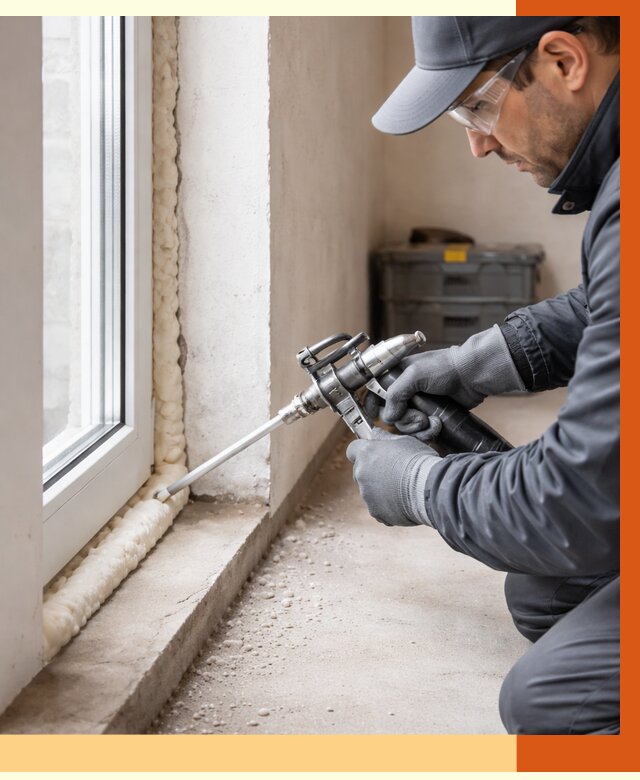 Герметизация стыков ППУ в Гае от 1677 руб. за м2 — утепление примыканий под ключ | ТепломастерГай