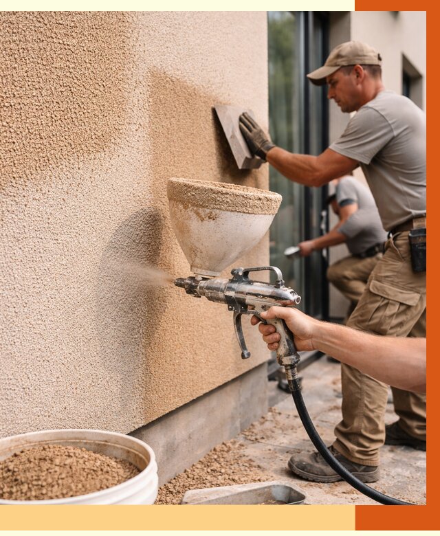 Утепление фасада жидкой пробкой в Гае от 4880 руб./м² под ключ | ТепломастерГай