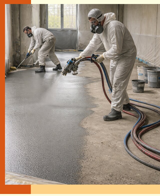 Гидроизоляция полимочевиной полов и конструкций в Гае