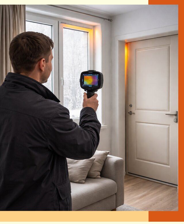 Тепловизионное обследование окон и дверей в Гае от 4575 руб. | ТепломастерГай