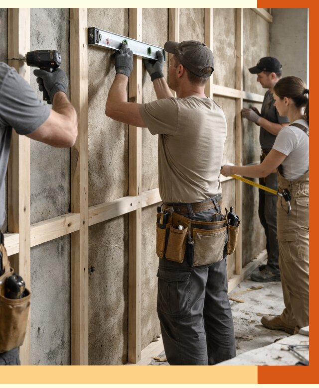 Монтаж обрешетки под утепление в Гае от 1169 руб/м² | Заказать у ТепломастерГай